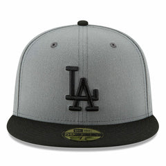Los Angeles Dodgers New Era Two-Tone 59FIFTY Fitted Hat - Gray/Black Hats