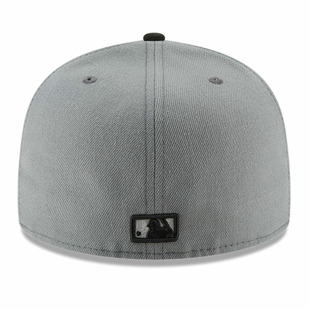 Los Angeles Dodgers New Era Two-Tone 59FIFTY Fitted Hat - Gray/Black Hats