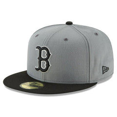 Boston Red Sox New Era Two-Tone 59FIFTY Fitted Hat - Gray/Black Hats