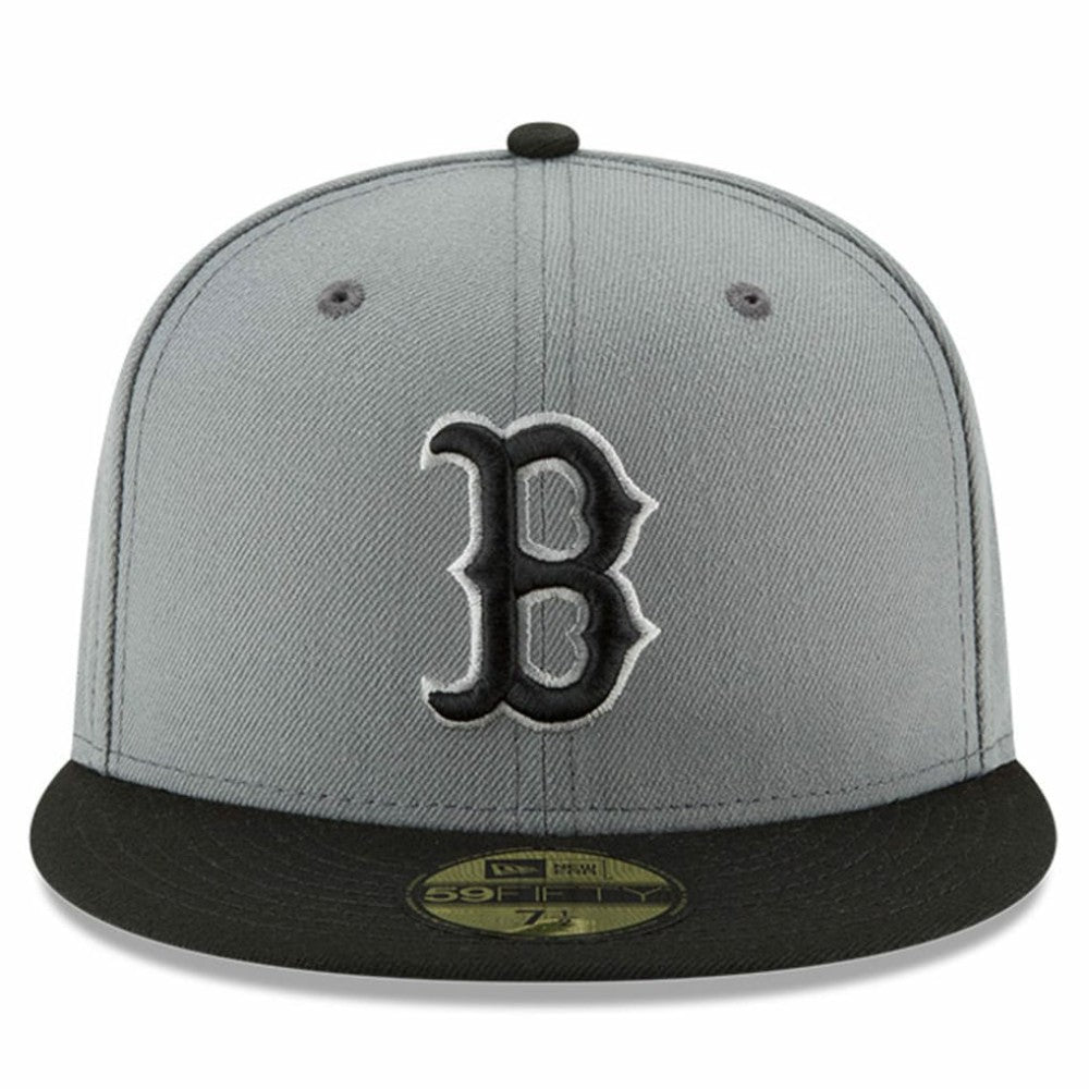 Boston Red Sox New Era Two-Tone 59FIFTY Fitted Hat - Gray/Black Hats