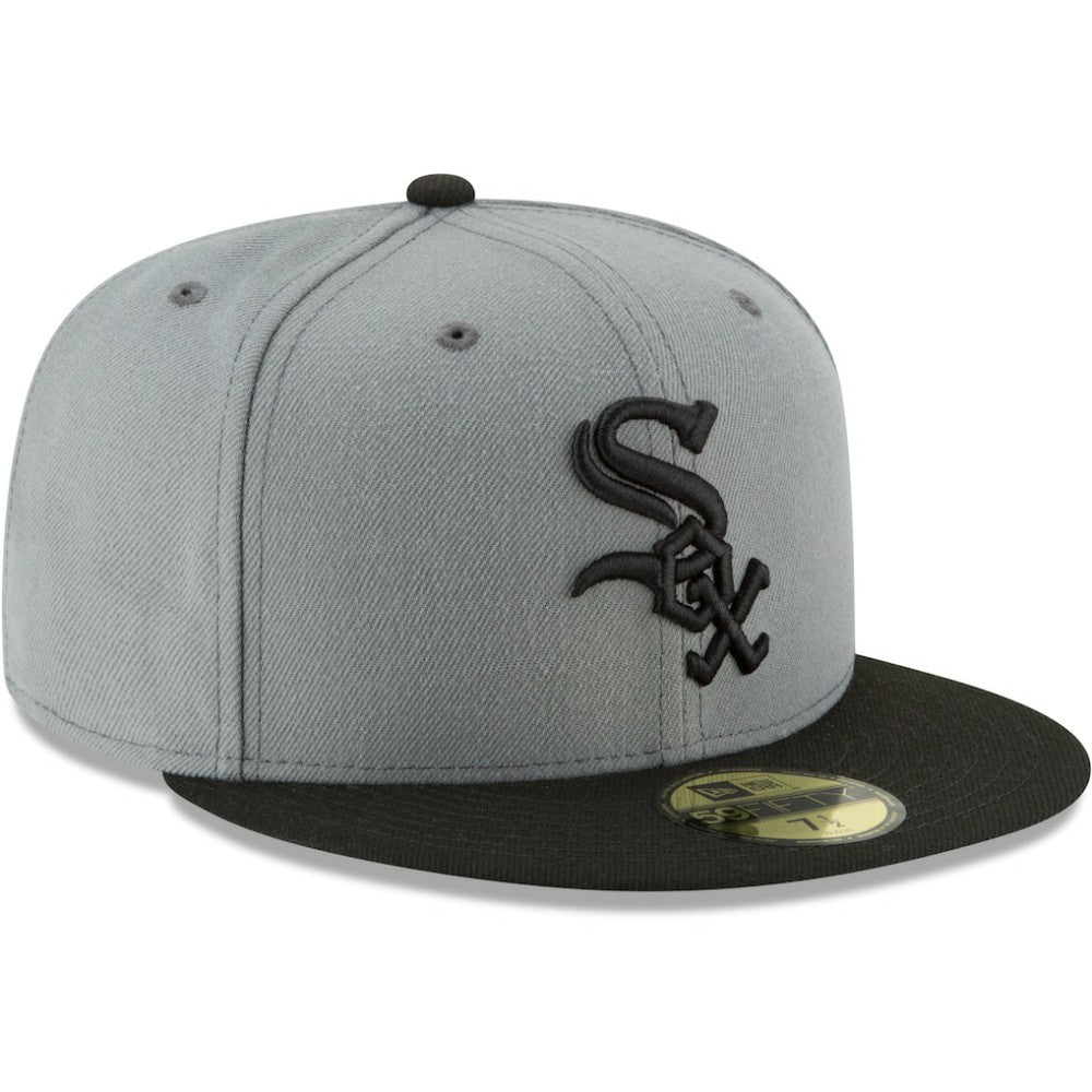 Chicago White Sox New Era Two-Tone 59FIFTY Fitted Hat - Gray/Black Hats