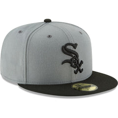 Chicago White Sox New Era Two-Tone 59FIFTY Fitted Hat - Gray/Black Hats