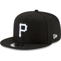 Pittsburgh Pirates New Era Black & White 9FIFTY Snapback Hat - Black Hats