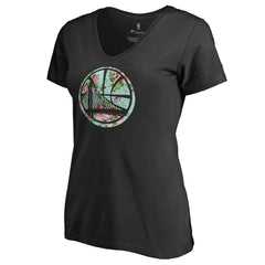 Golden State Warriors Lovely V-Neck T-Shirt Black