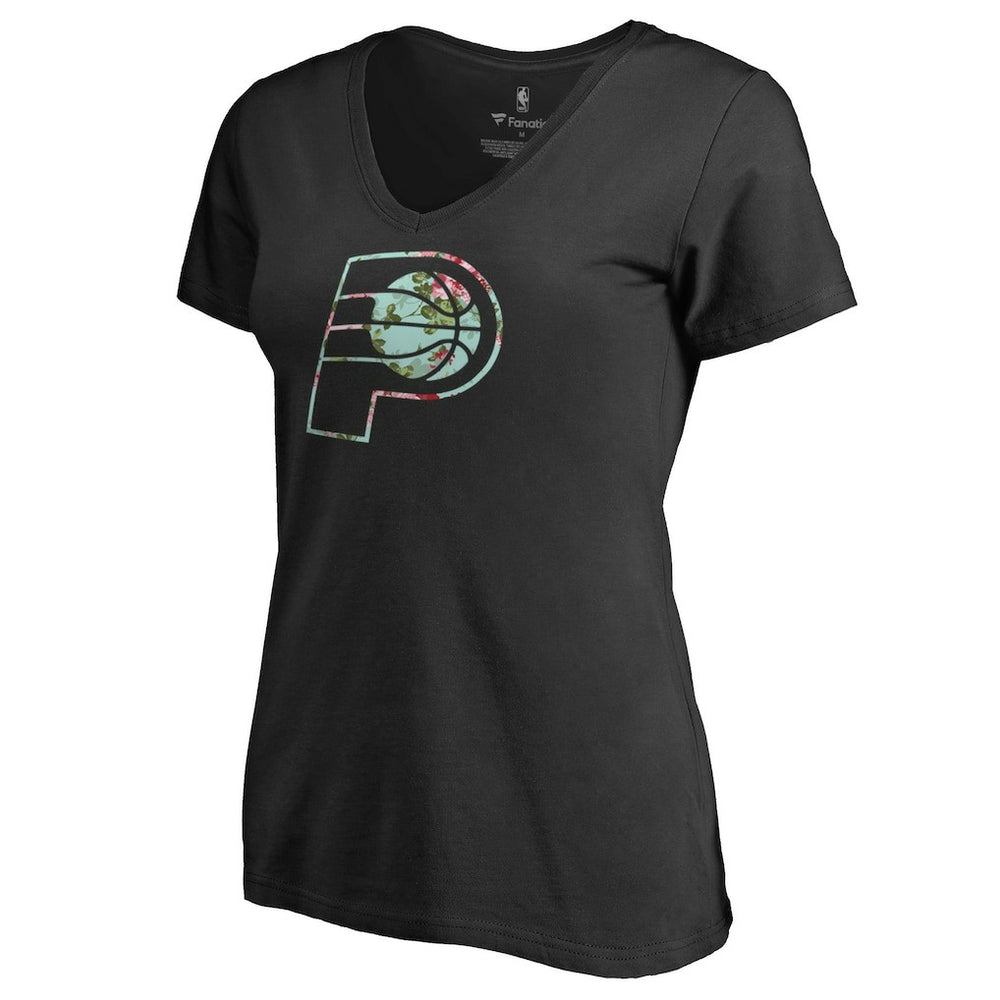 Indiana Pacers Lovely V-Neck T-Shirt Black