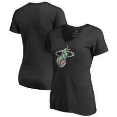 Miami Heat Lovely V-Neck T-Shirt Black