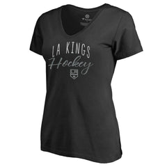 NHL Los Angeles Kings Women's Graceful V-Neck T-Shirt - Black