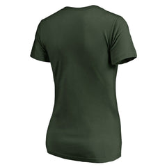 NHL Minnesota Wild Women's Graceful V-Neck T-Shirt - Green