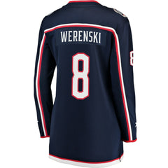NHL Zach Werenski Columbus Blue Jackets Fanatics Women's Breakaway Jersey - Navy