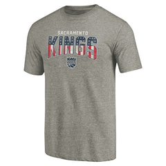 Sacramento Kings Freedom Tri-Blend T-Shirt Gray