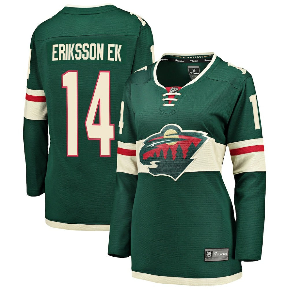 NHL Joel Eriksson Ek Minnesota Wild Fanatics Women's Breakaway Player Jersey - Green