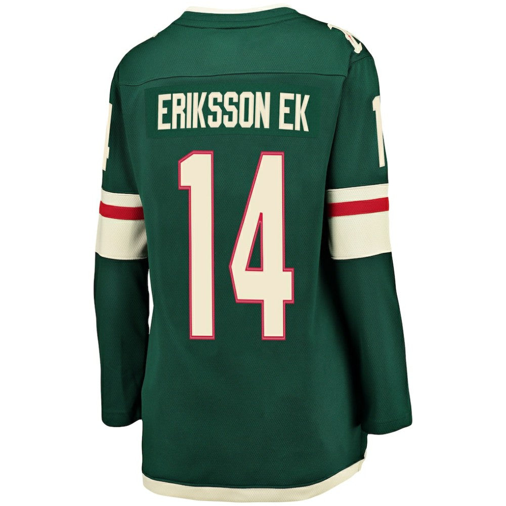 NHL Joel Eriksson Ek Minnesota Wild Fanatics Women's Breakaway Player Jersey - Green