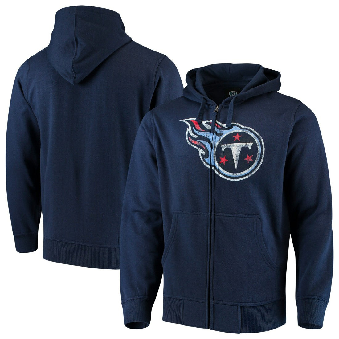 Tennessee Titans G-III Sports by Carl Banks Primary Logo Full-Zip Hoodie Navy