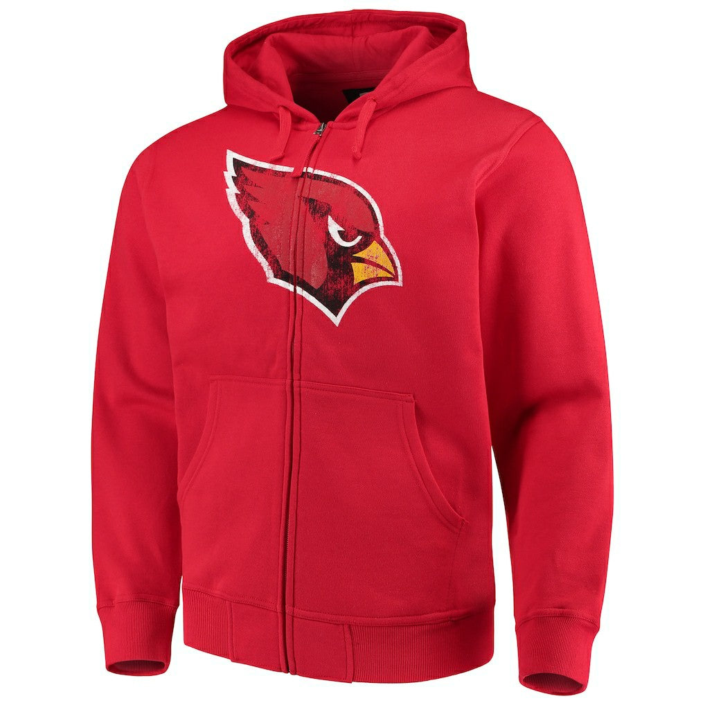 Arizona Cardinals G-III Sports by Carl Banks Primary Logo Full-Zip Hoodie Cardinal