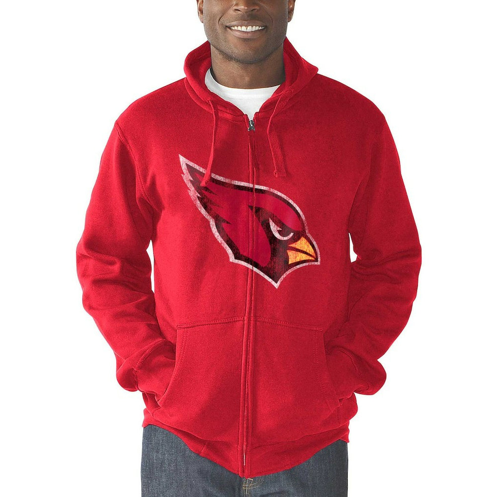 Arizona Cardinals G-III Sports by Carl Banks Primary Logo Full-Zip Hoodie Cardinal