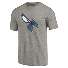 Charlotte Hornets Greatest Dad Tri-Blend T-Shirt Gray