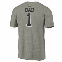 San Antonio Spurs Greatest Dad Tri-Blend T-Shirt Gray