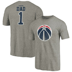Washington Wizards Greatest Dad Tri-Blend T-Shirt Gray