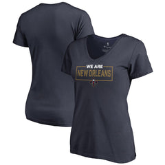 New Orleans Pelicans Women's We Are Iconic Collection V-Neck T-Shirt Navy