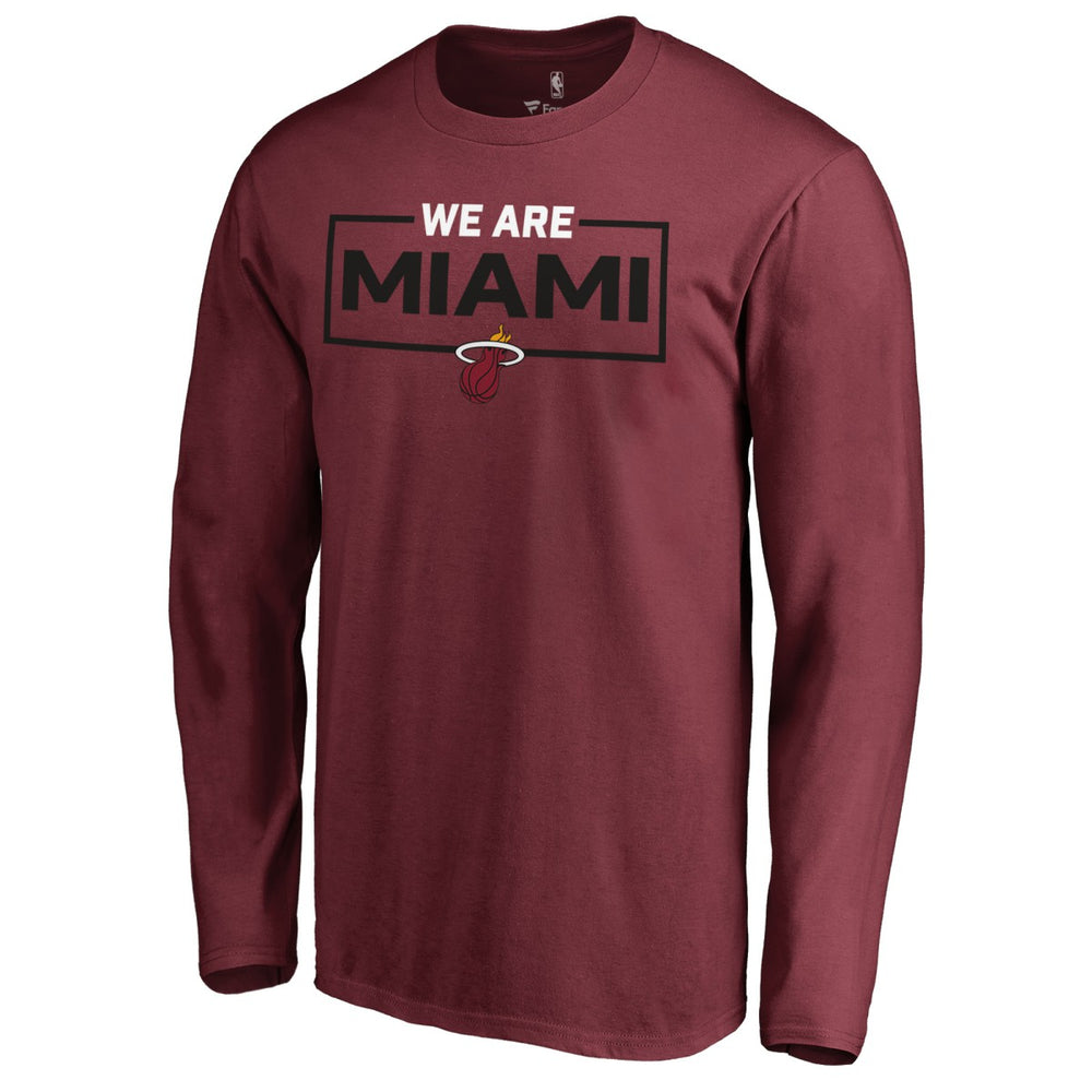 Miami Heat We Are Iconic Collection Long Sleeve T-Shirt Red