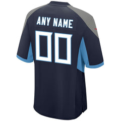Tennessee Titans Youth Custom Game Jersey Navy