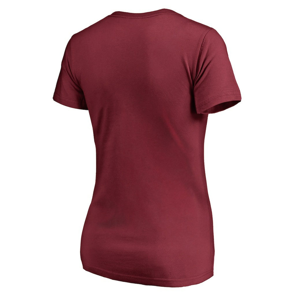 Arizona Cardinals Women's We Are Icon V-Neck T-Shirt Cardinal