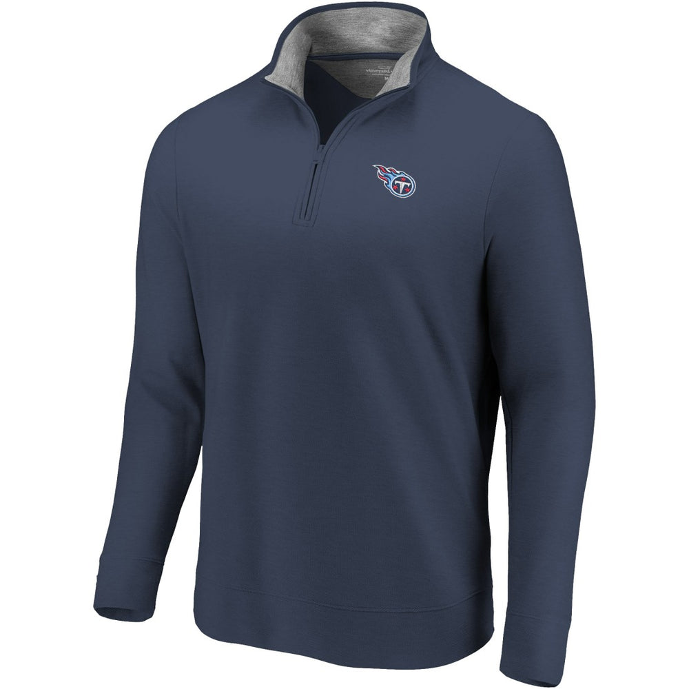 Tennessee Titans Vineyard Vines Saltwater Quarter-Zip Jacket Navy