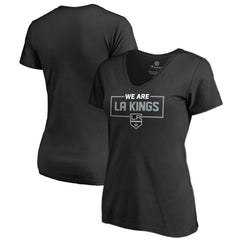 NHL Los Angeles Kings Women's Iconic Collection V-Neck T-Shirt - Black