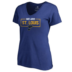 NHL St. Louis Blues Women's Iconic Collection V-Neck T-Shirt - Blue