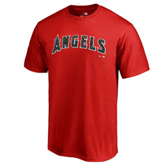 Los Angeles Angels Armed Forces Wordmark T-Shirt - Red T-shirts