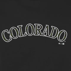Colorado Rockies Women's Armed Forces Wordmark T-Shirt - Black T-shirts