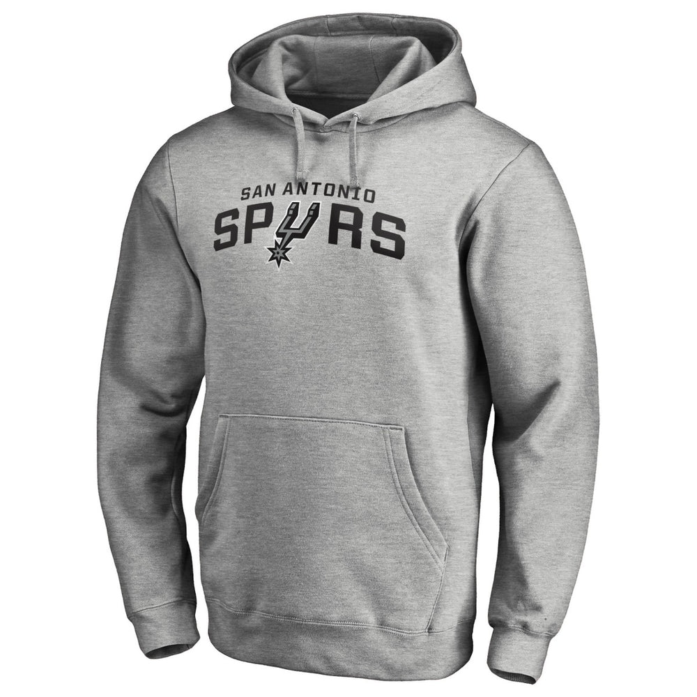 San Antonio Spurs Alternate Logo Pullover Hoodie Heather Gray