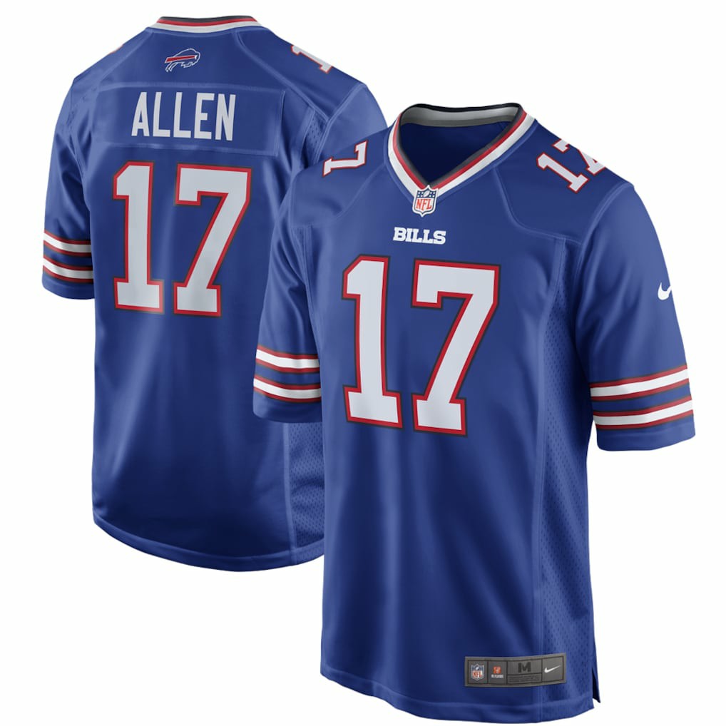 Josh Allen Buffalo Bills Game Player Jersey Royal