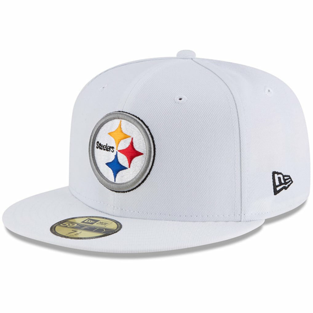 Pittsburgh Steelers New Era Omaha 59FIFTY Fitted Hat White