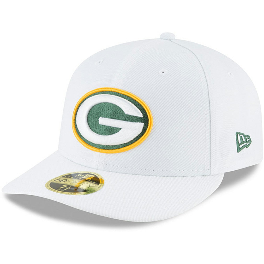 Green Bay Packers New Era Omaha Low Profile 59FIFTY Fitted Hat White