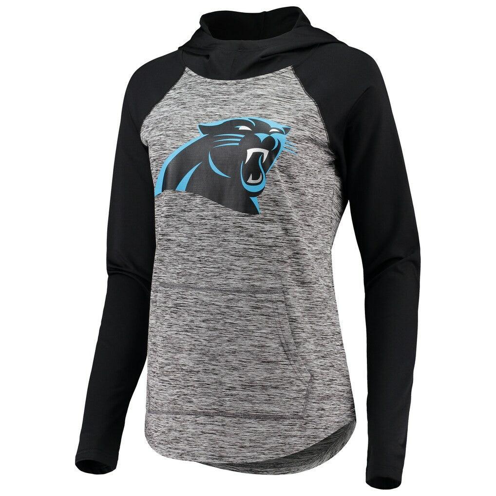 Carolina Panthers G-III 4Her by Carl Banks Women's Championship Ring Pullover Hoodie Heathered Gray/Black