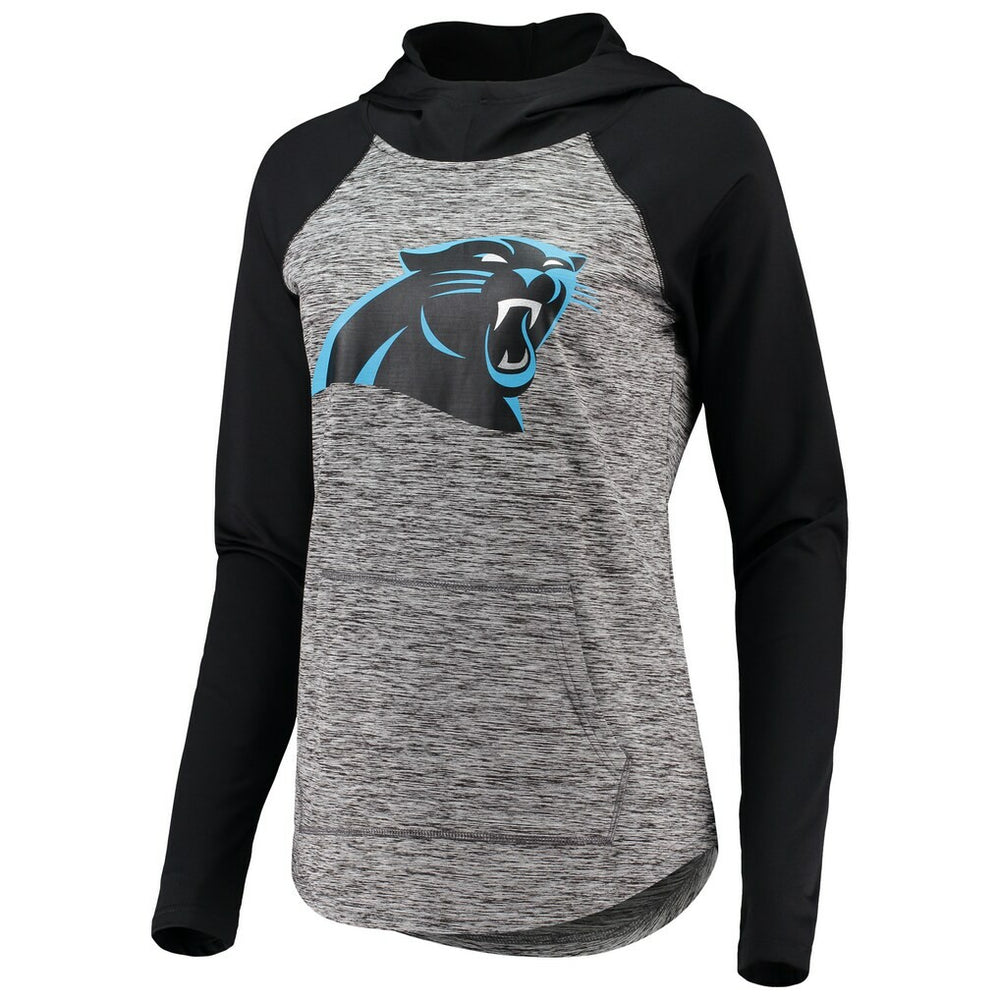 Carolina Panthers G-III 4Her by Carl Banks Women's Championship Ring Pullover Hoodie Heathered Gray/Black