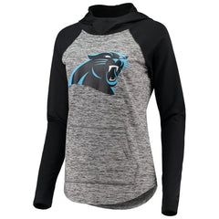 Carolina Panthers G-III 4Her by Carl Banks Women's Championship Ring Pullover Hoodie Heathered Gray/Black