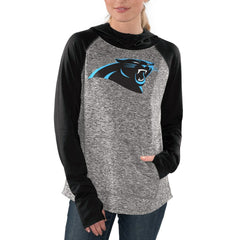 Carolina Panthers G-III 4Her by Carl Banks Women's Championship Ring Pullover Hoodie Heathered Gray/Black