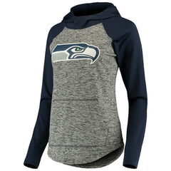 Seattle Seahawks G-III 4Her by Carl Banks Women's Championship Ring Pullover Hoodie Heathered Gray/College Navy