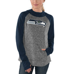 Seattle Seahawks G-III 4Her by Carl Banks Women's Championship Ring Pullover Hoodie Heathered Gray/College Navy