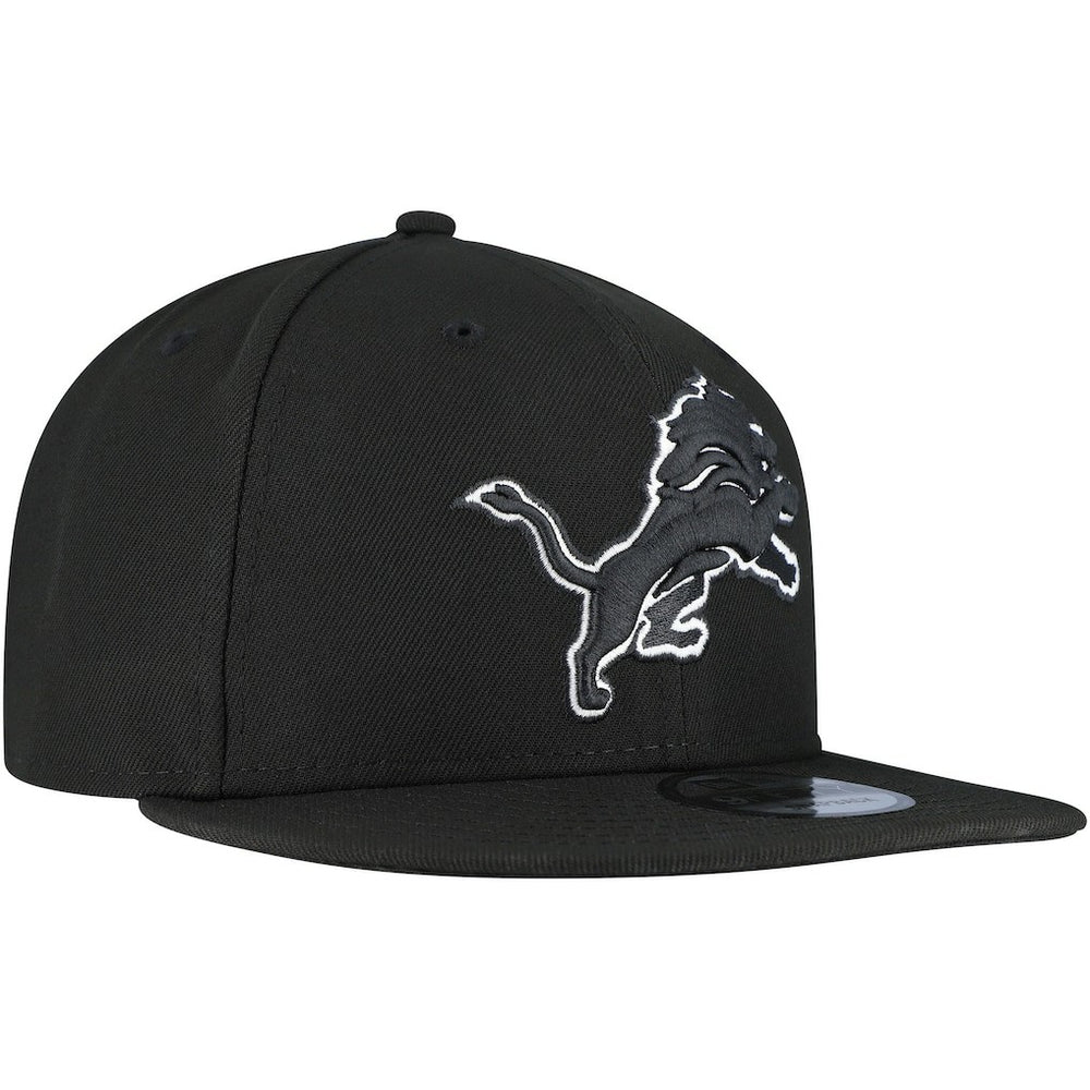Detroit Lions New Era B-Dub 9FIFTY Adjustable Hat Black
