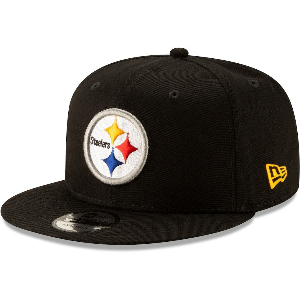Pittsburgh Steelers New Era Basic 9FIFTY Adjustable Snapback Hat Black