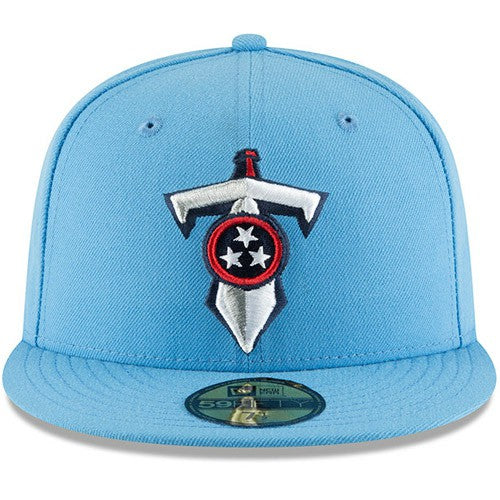 Tennessee Titans New Era Omaha 59FIFTY Fitted Hat Light Blue