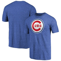 Chicago Cubs Cooperstown Collection Forbes Tri-Blend T-Shirt - Heathered Royal T-shirts