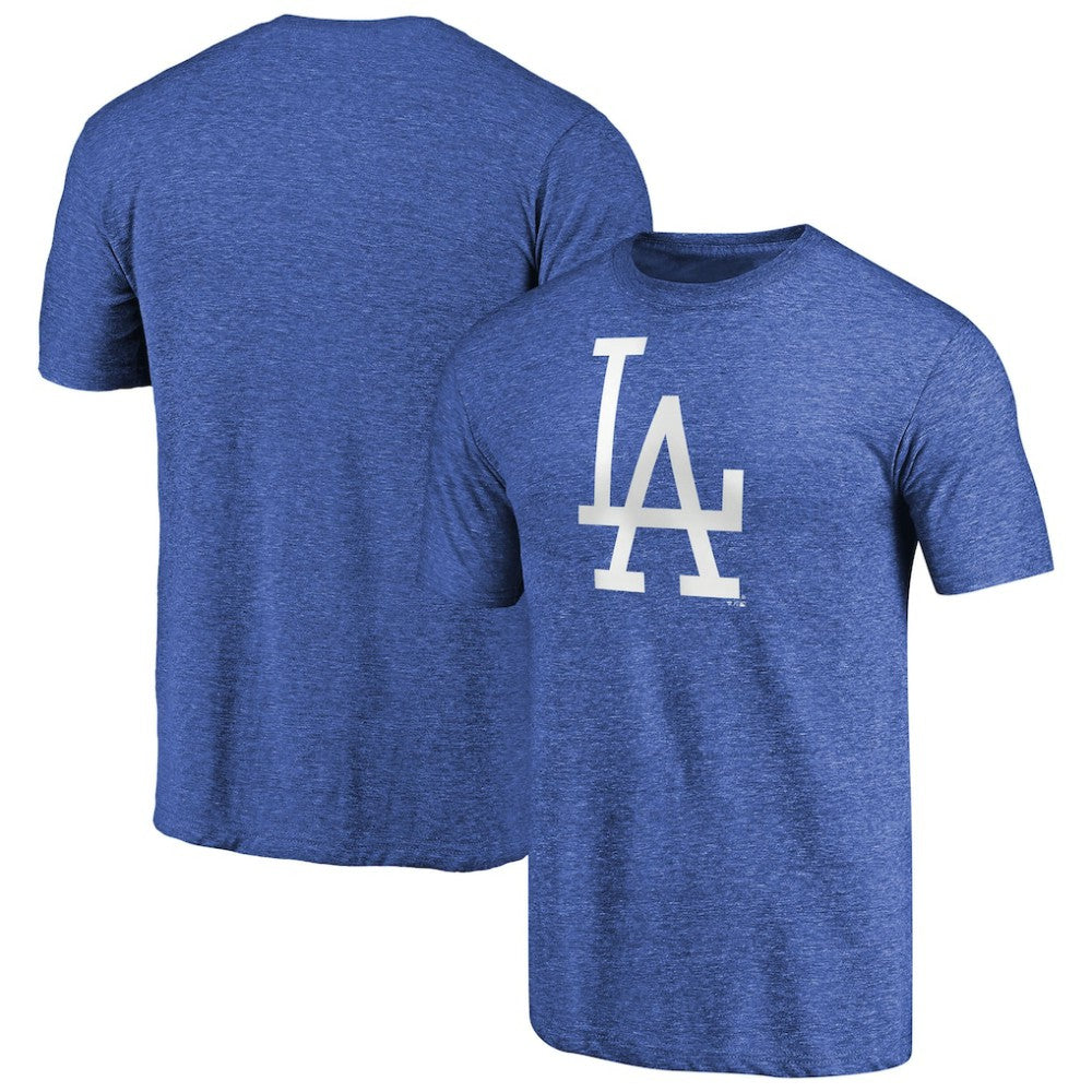 Los Angeles Dodgers Cooperstown Collection Forbes Tri-Blend T-Shirt - Heathered Royal T-shirts