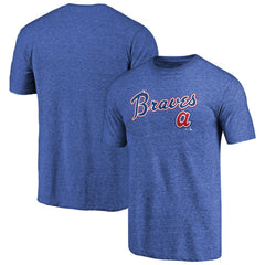 Atlanta Braves Vintage Cooperstown Collection Wahconah Tri-Blend T-Shirt - Blue T-shirts