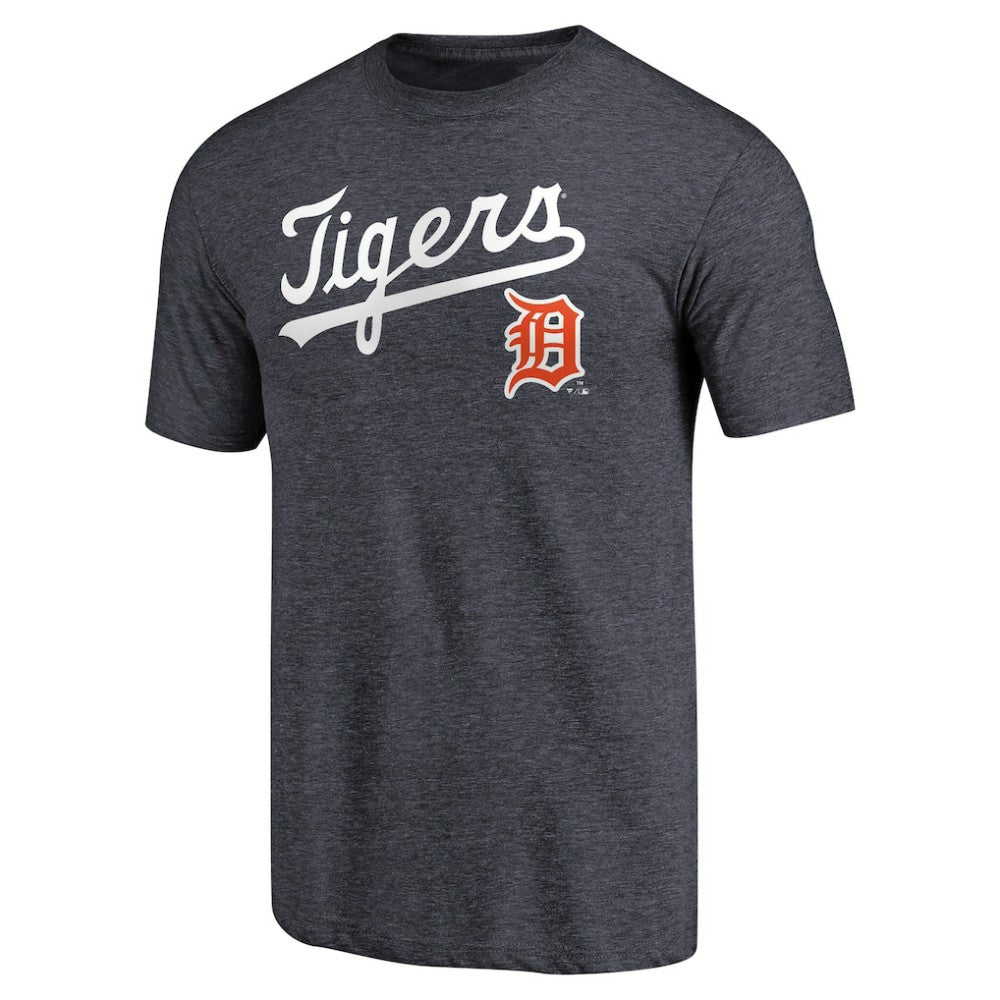 Detroit Tigers Vintage Cooperstown Collection Wahconah Tri-Blend T-Shirt - Navy T-shirts