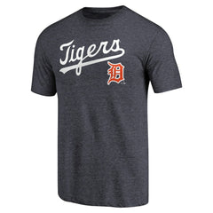 Detroit Tigers Vintage Cooperstown Collection Wahconah Tri-Blend T-Shirt - Navy T-shirts