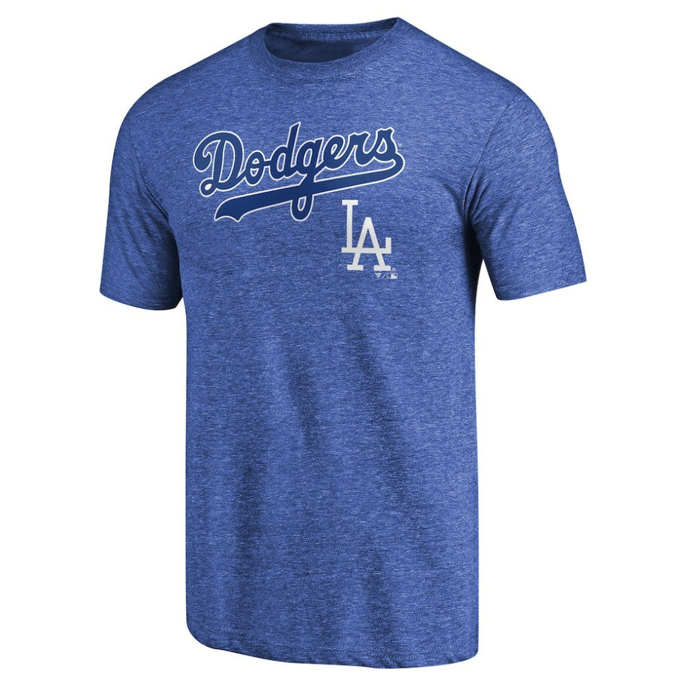 Los Angeles Dodgers Vintage Cooperstown Collection Wahconah Tri-Blend T-Shirt - Royal T-shirts
